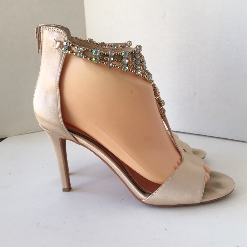 Gianni Bini satin heels Sz 8.5 - Picture 5 of 12